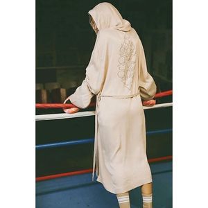 New Free People Movement X EVERLAST Satin Robe sz M